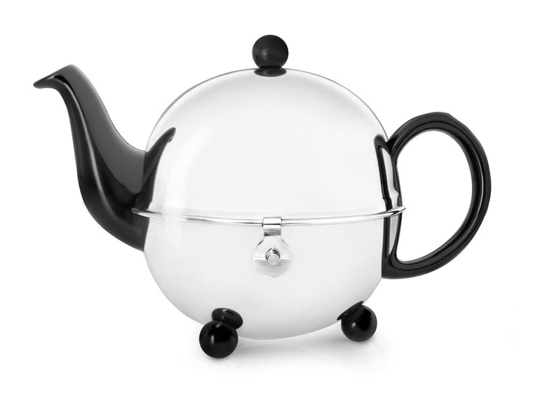 Ceramic Teapot Black / Stainless Steel | COSY