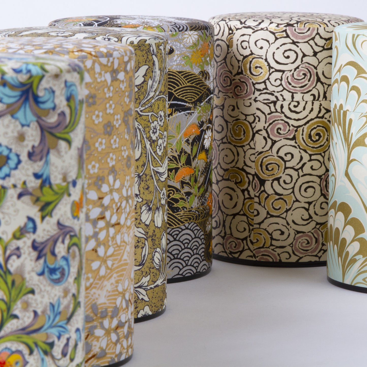 Japanese tea tin Washi paper | SoMo Tea