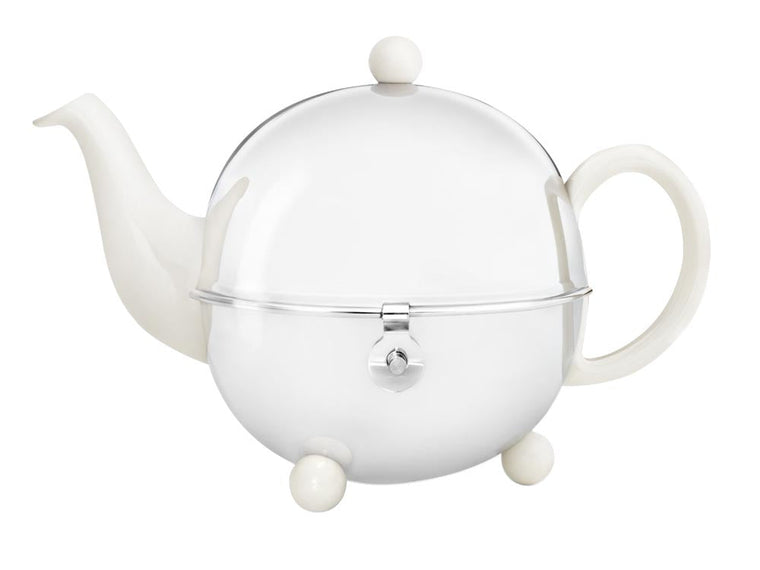 Ceramic Teapot White / Stainless Steel | COSY